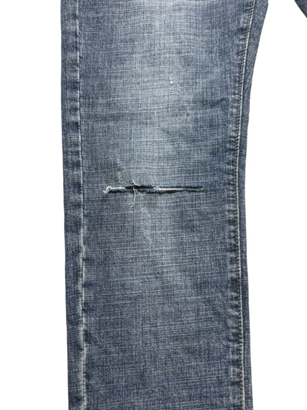 NWT Akuba Slim Fit Skinny Jeans Faded Blue Distressed Whiskered Denim • Size 30 - Picture 6 of 12